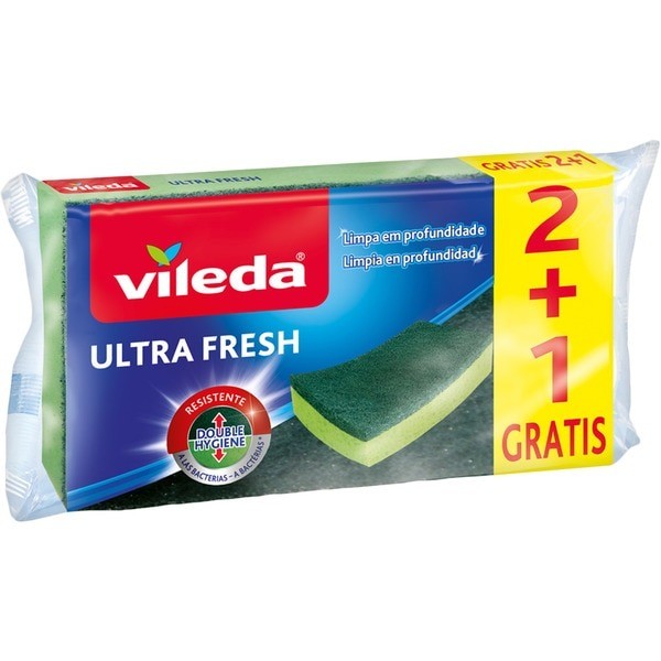 VILEDA Estropajo Ultra Fresh 2+1