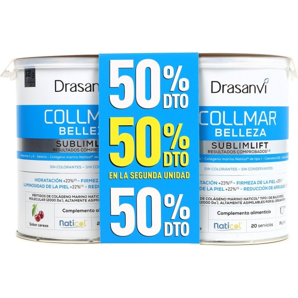 Drasanvi Collmar Belleza Sublimlift Colágeno Marino Sabor Cereza 2 X 300g
