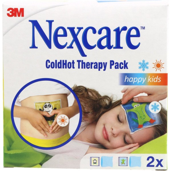 Nexcare ColdHot Happy Kids Bolsas de Gel Frío y Calor 11 x 12 cm 2 Unidades
